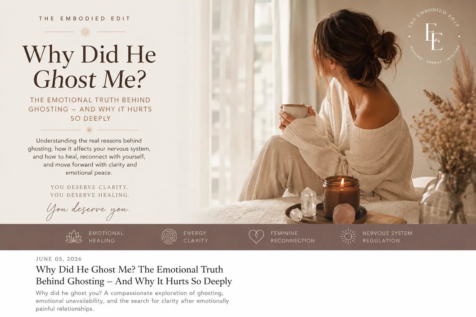 Why Did He Ghost Me? The Emotional Truth Behind Ghosting — And Why It Hurts So Deeply - Kudalini