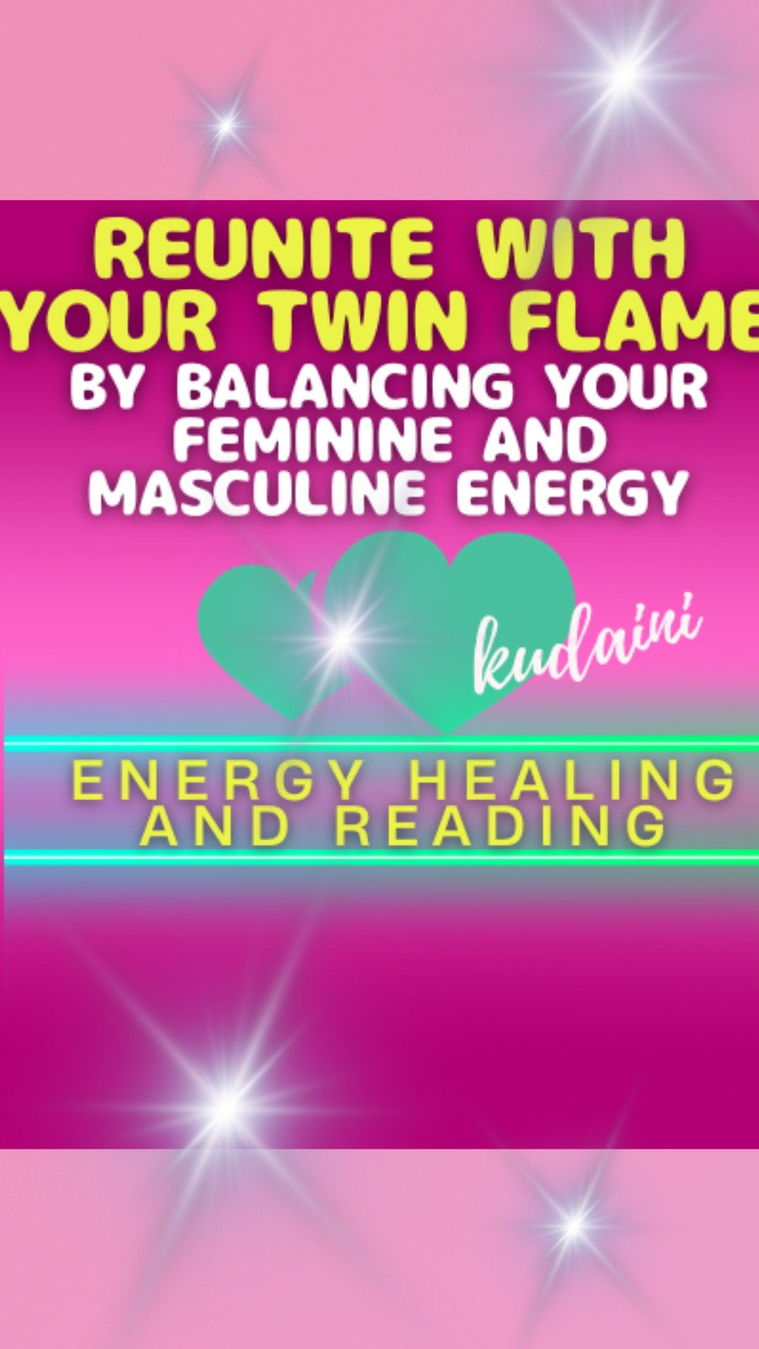 Twin Flame Reading: Reiki Energy Healing, Balance Feminine/Masculine Energy