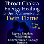 Throat chakra energy healing for open communication twin flame express emotions reiki healing communication blockage removal for twin flame