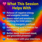 Aura cleansing negative energy release anxiety relief healing energy field cleansing aura healing negative energy removal for better sleep - Kudalini