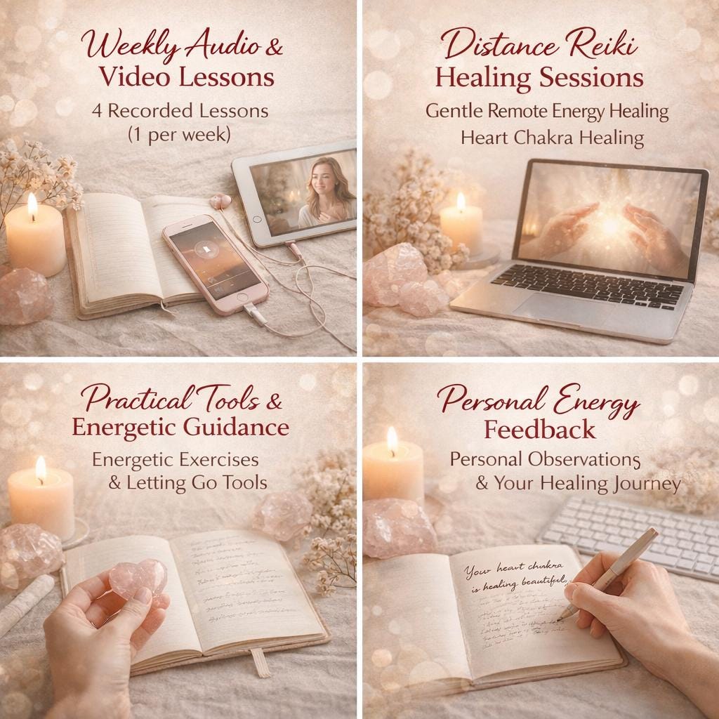 Emotional Closure Healing Program Reiki Energy Healing for Emotional Detachment Letting Go & Ending Energetic Attachment