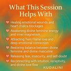 Divine Feminine Energy Healing Magnetic Feminine Energy Healing Twin Flame Love Healing Reiki love Reading Twin Flame union Divine Masculine - Kudalini