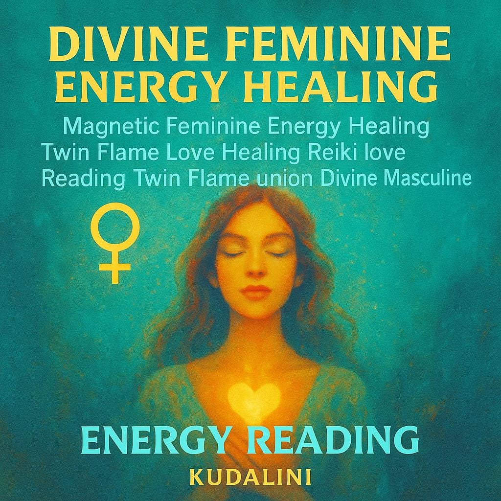 Divine Feminine Energy Healing Magnetic Feminine Energy Healing Twin Flame Love Healing Reiki love Reading Twin Flame union Divine Masculine - Kudalini