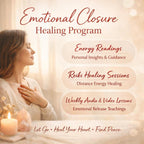 Emotional Closure Healing Program Reiki Energy Healing for Emotional Detachment Letting Go & Ending Energetic Attachment - Kudalini