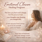 Emotional Closure Healing Program Reiki Energy Healing for Emotional Detachment Letting Go & Ending Energetic Attachment - Kudalini