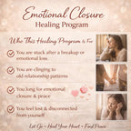 Emotional Closure Healing Program Reiki Energy Healing for Emotional Detachment Letting Go & Ending Energetic Attachment - Kudalini