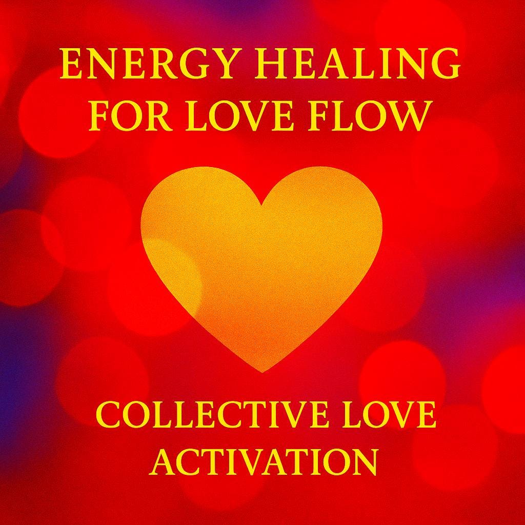Energy Healing for Love Flow Collective Love Activation Universal Energy Healing Group Reiki Session Heart Chakra Healing - Kudalini
