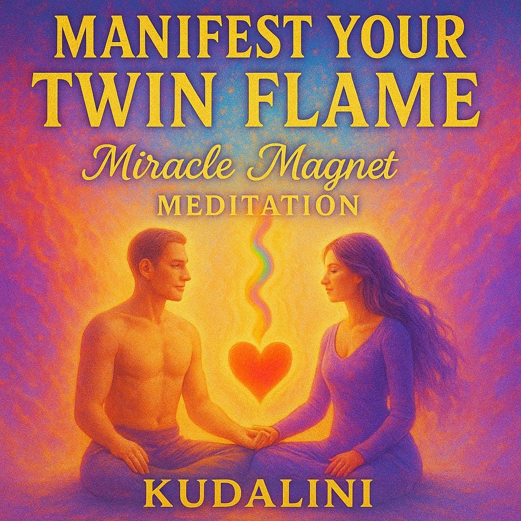 Meditation Manifest Twin Flame attract Divine Masculine union Divine Feminine awakening Kundalini raise frequency manifest twinflame love - Kudalini