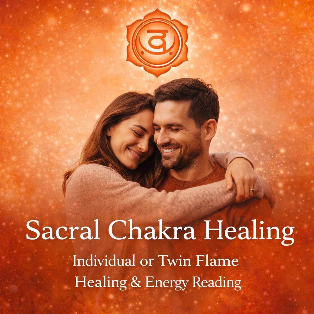 Sacral Chakra Healing Reiki Session Twin Flame Energy Reading Intuitive Love Reading Relationship Distance Energy Healing for intimacy - Kudalini