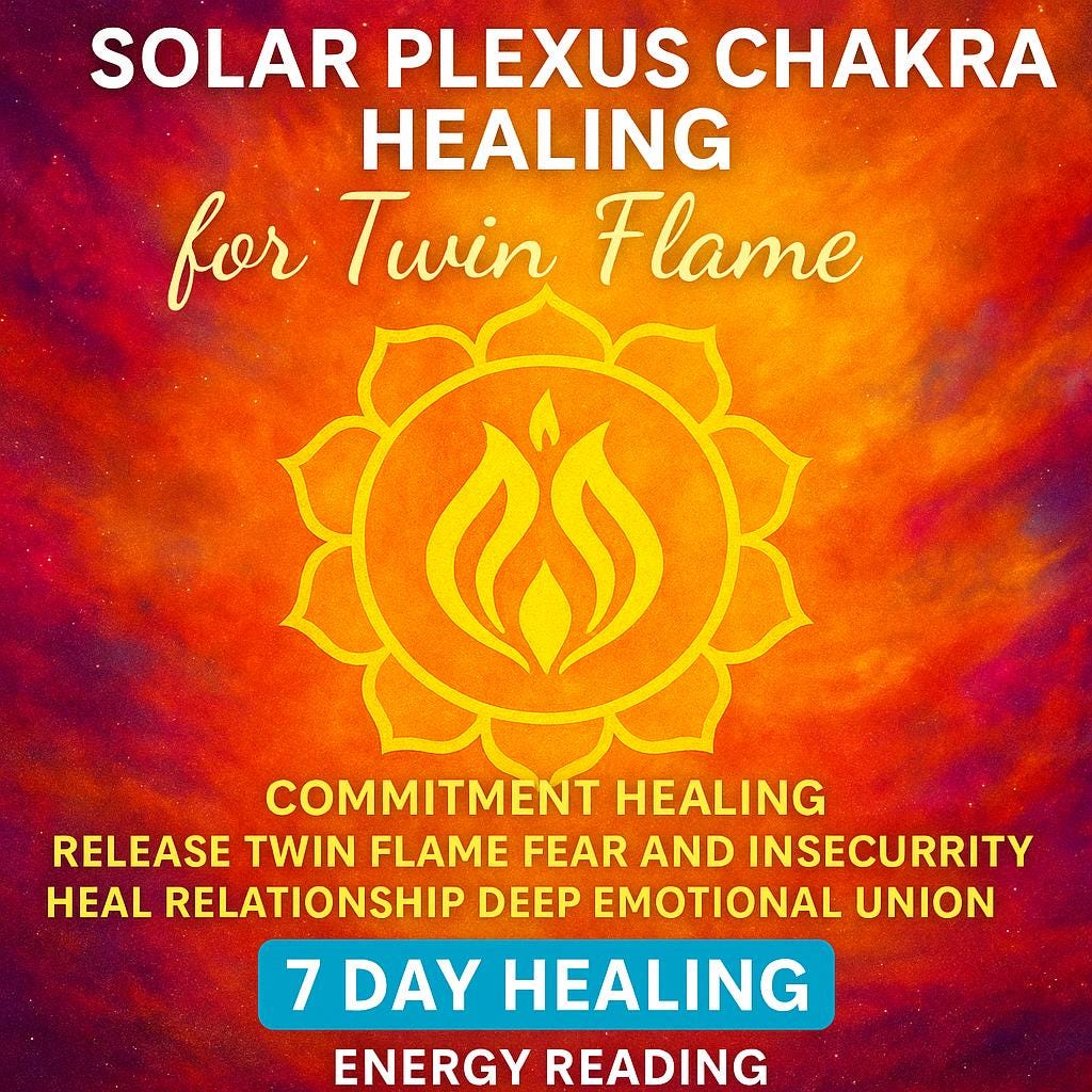Solar plexus chakra healing for twin flame commitment healing release twin flame fear and insecurity heal relationship deep emotional union - Kudalini
