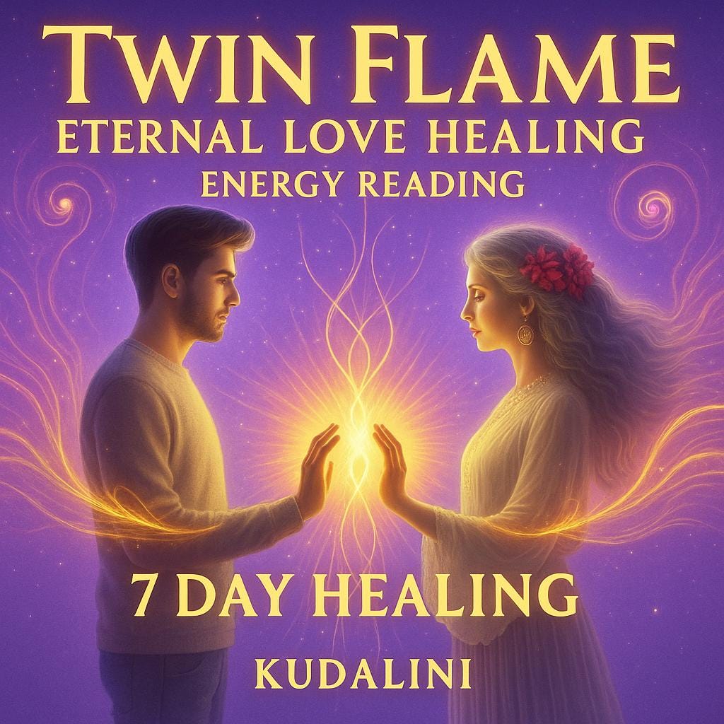 Twin Flame Reiki Healing: Love Reading & Soul Connection (Distance) - Kudalini